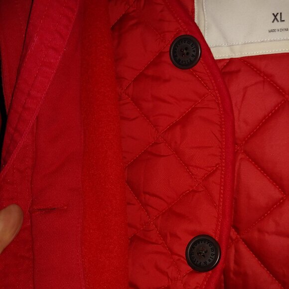 Vintage Abercrombie Red Jacket with Gillet Size XL - Picture 8 of 16